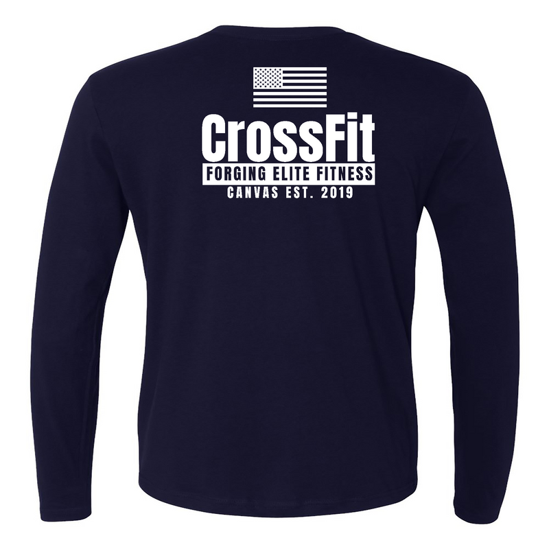 CrossFit Canvas Flag Mens - Long Sleeve