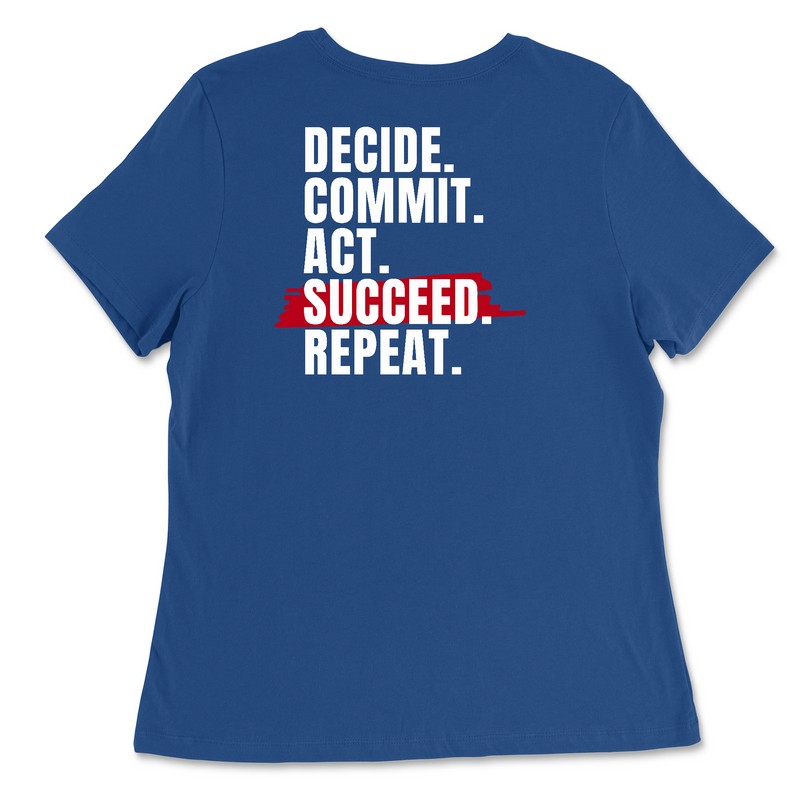 CrossFit Saskatoon Decide Commit Womens - Relaxed Jersey T-Shirt