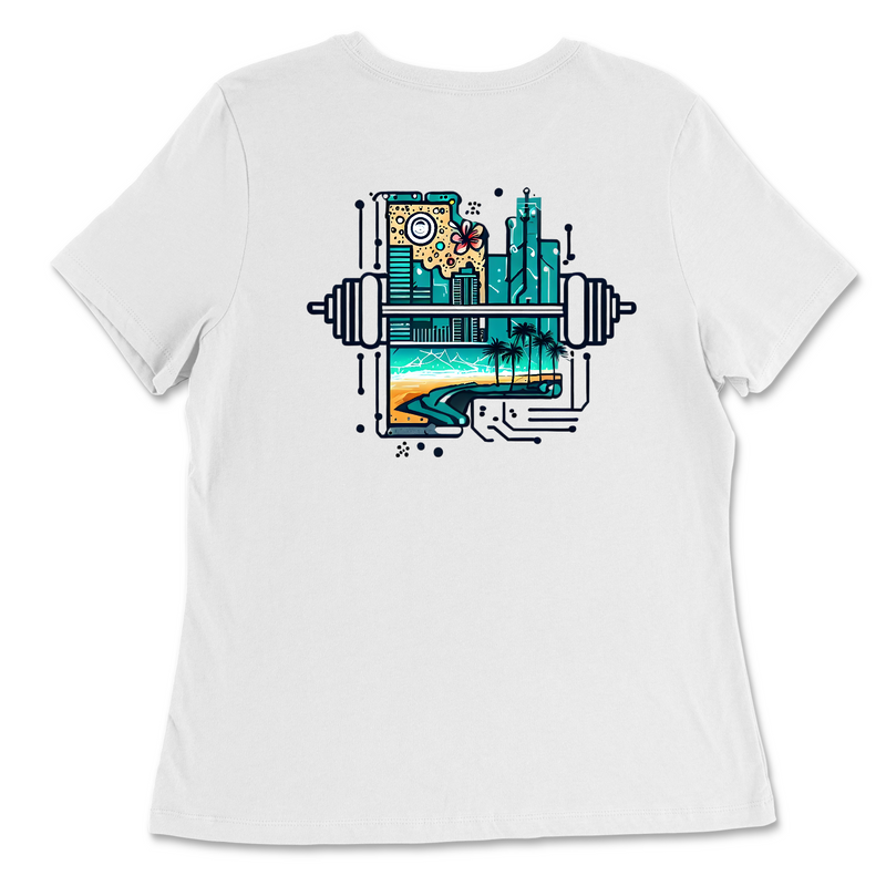 CrossFit Silicon Valley Beach Womens - Relaxed Jersey T-Shirt