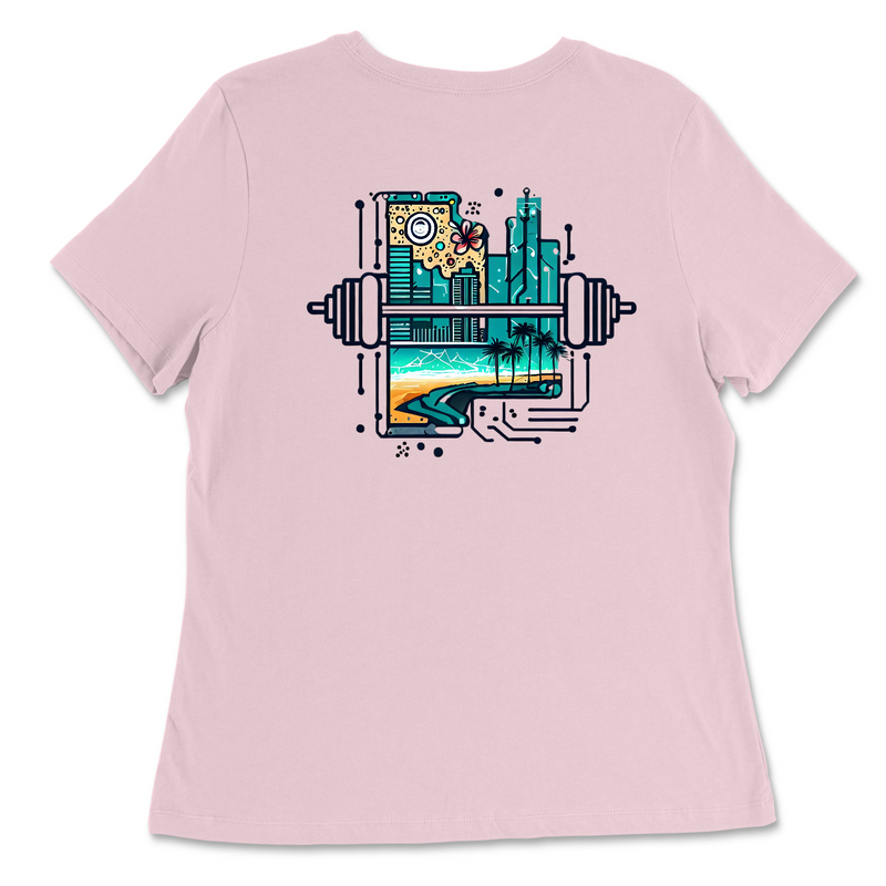 CrossFit Silicon Valley Beach Womens - Relaxed Jersey T-Shirt