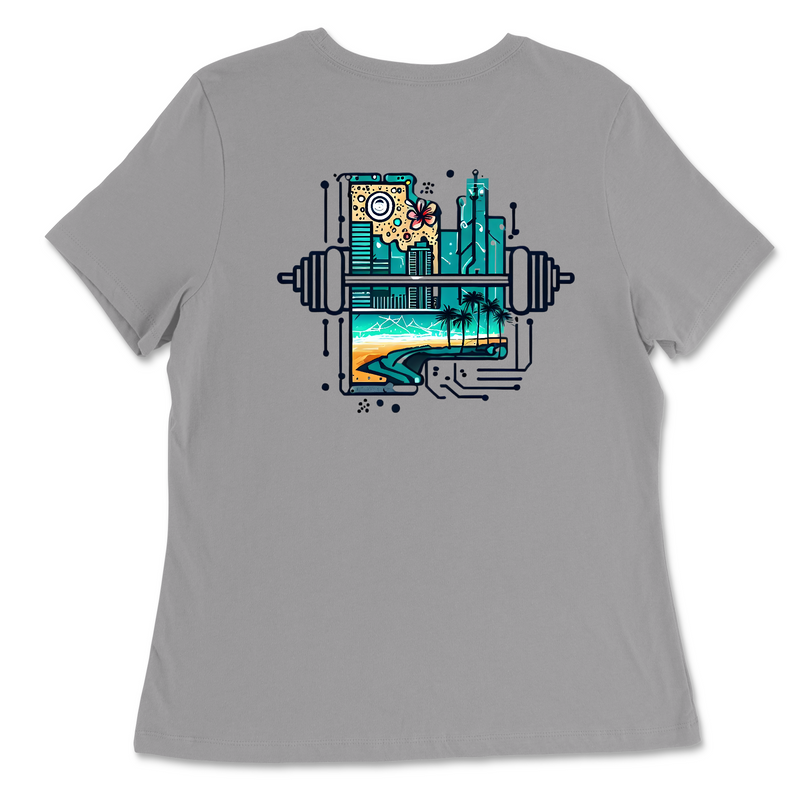 CrossFit Silicon Valley Beach Womens - Relaxed Jersey T-Shirt