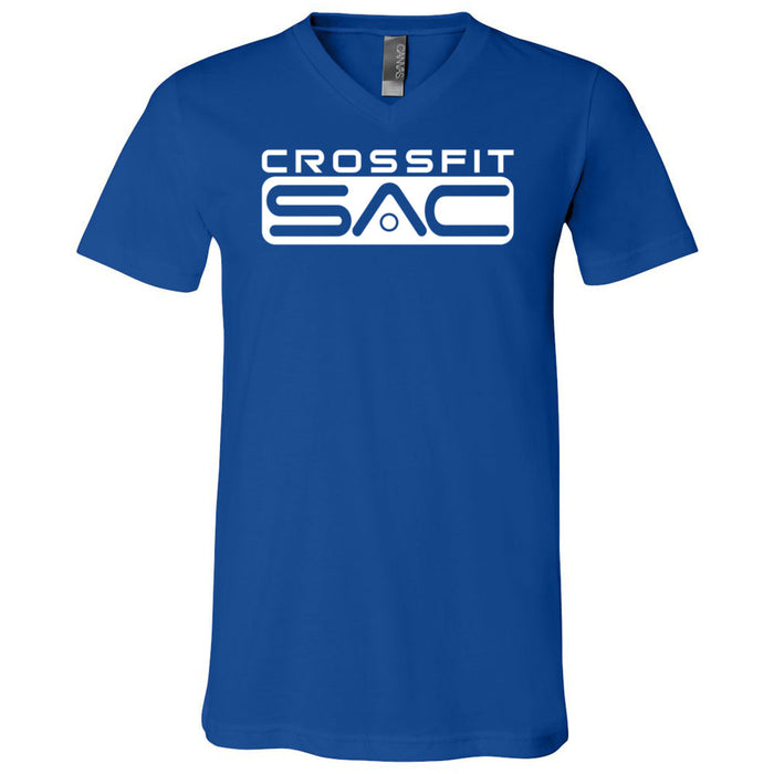 CrossFit SAC - 100 - One Color - Men's V-Neck T-Shirt