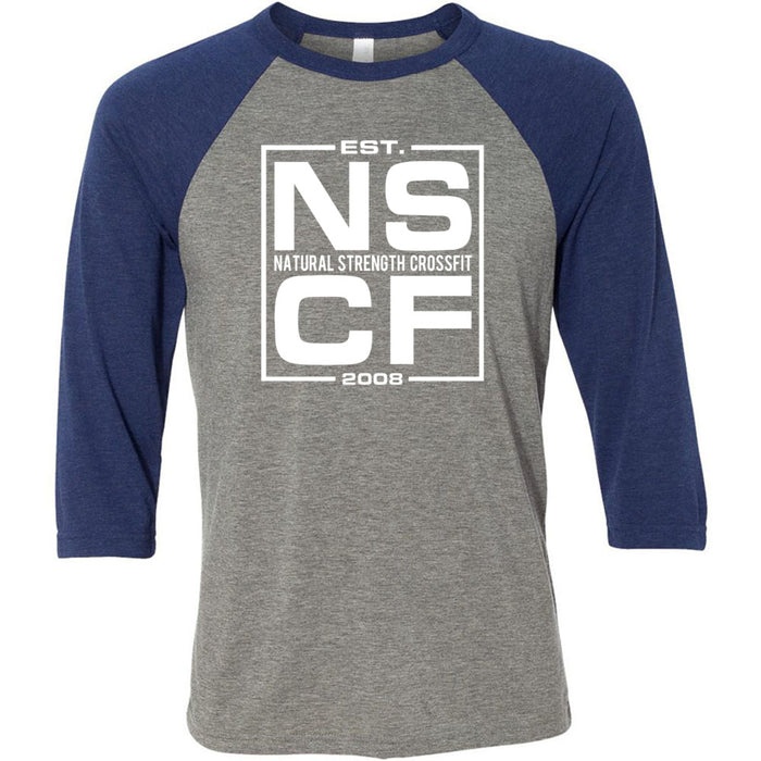 Natural Strength CrossFit - 100 - Est 2008 One Color - Men's Baseball T-Shirt