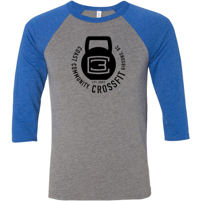 CrossFit Gibsons - 100 - Kettlebell - Men's Baseball T-Shirt