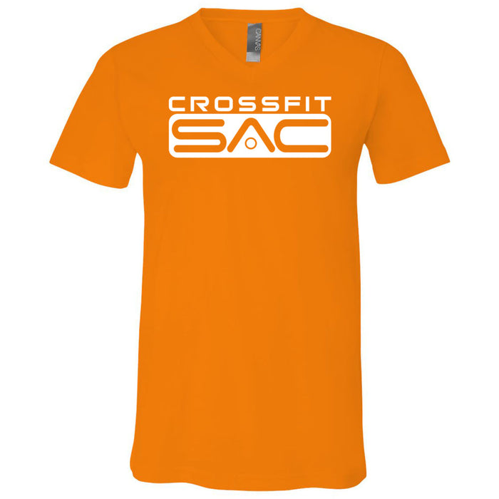 CrossFit SAC - 100 - One Color - Men's V-Neck T-Shirt