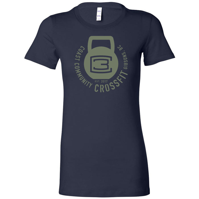 CrossFit Gibsons - 100 - Kettlebell (Green) - Women's T-Shirt