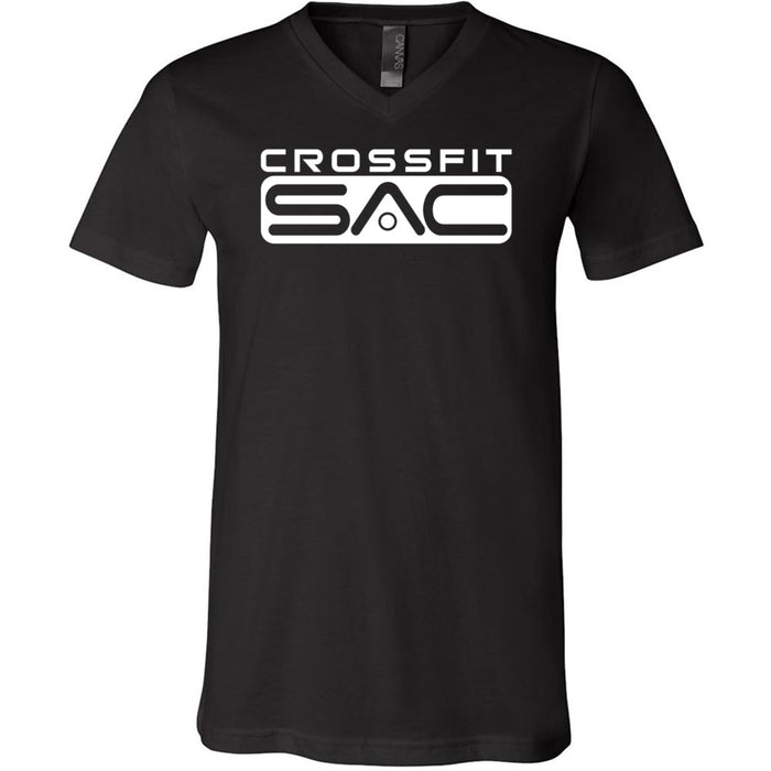 CrossFit SAC - 100 - One Color - Men's V-Neck T-Shirt