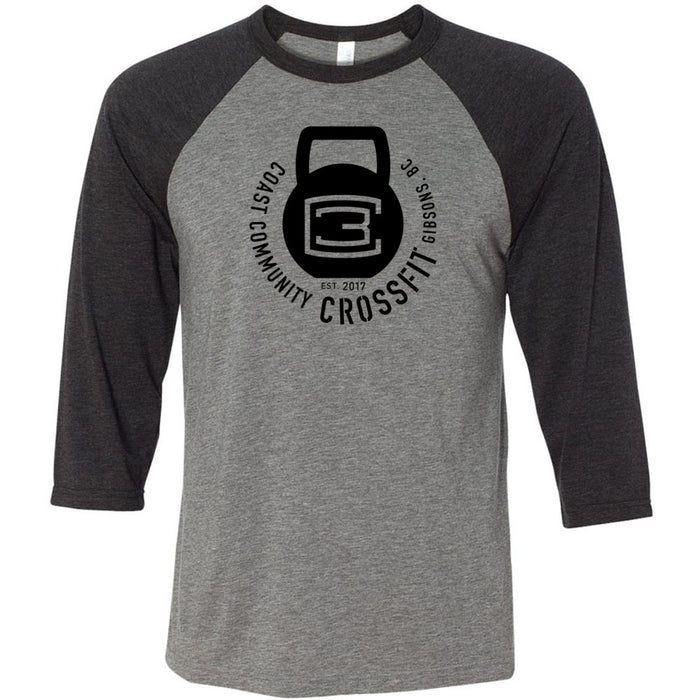 CrossFit Gibsons - 100 - Kettlebell - Men's Baseball T-Shirt