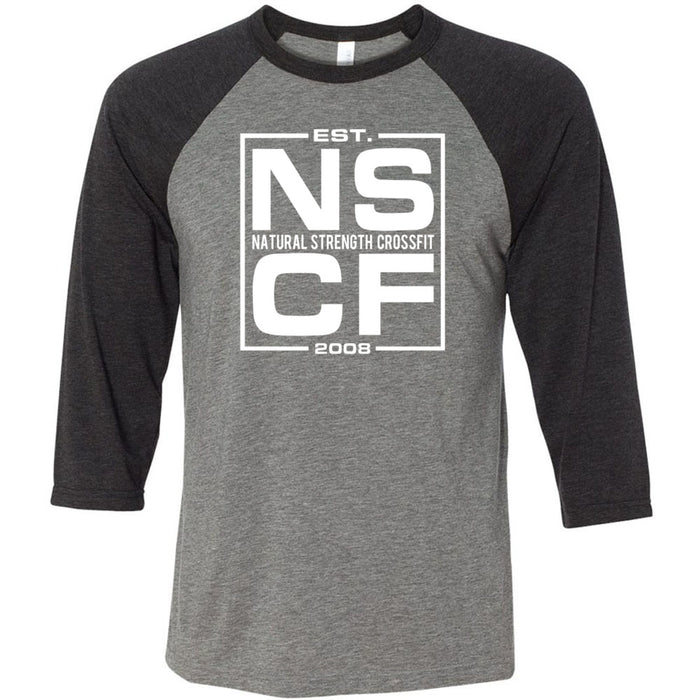 Natural Strength CrossFit - 100 - Est 2008 One Color - Men's Baseball T-Shirt