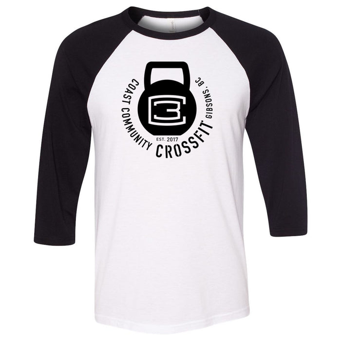 CrossFit Gibsons - 100 - Kettlebell - Men's Baseball T-Shirt