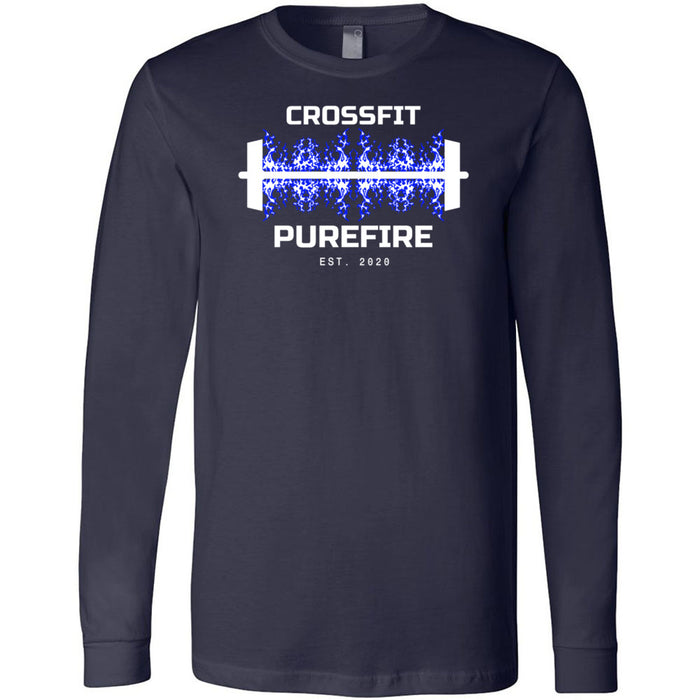 CrossFit Purefire - 100 - Barbell 3501 - Men's Long Sleeve T-Shirt