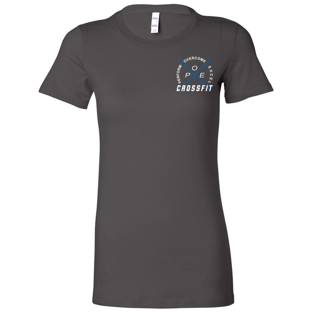 Perform Overcome Excel CrossFit 100 Pocket Women s T Shirt