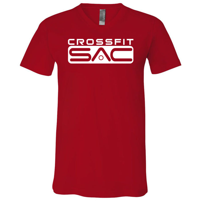 CrossFit SAC - 100 - One Color - Men's V-Neck T-Shirt