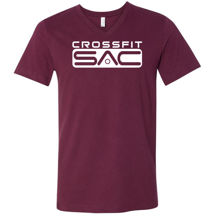 CrossFit SAC - 100 - One Color - Men's V-Neck T-Shirt