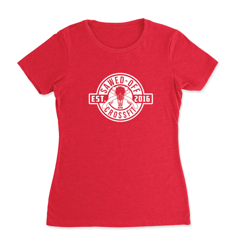Sawed-Off CrossFit - One Color - Womens - T-Shirt