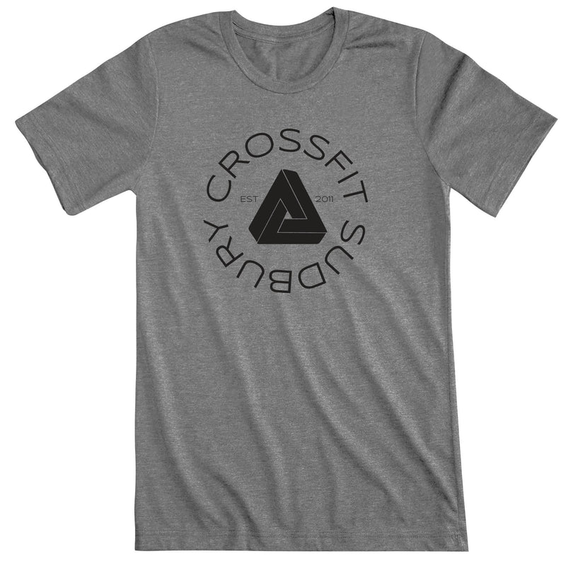CrossFit Sudbury - 100 - Round - Men's T-Shirt