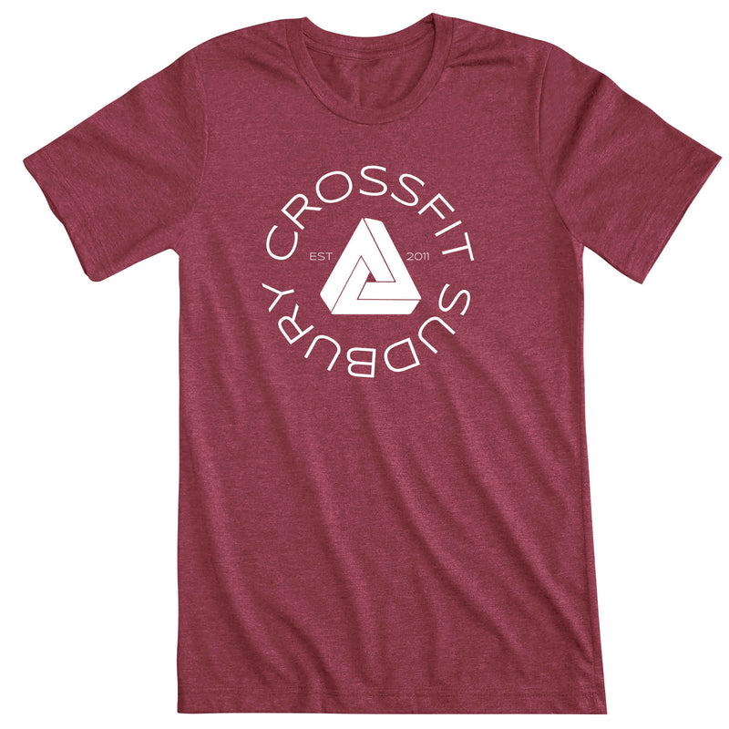 CrossFit Sudbury - 100 - Round - Men's T-Shirt