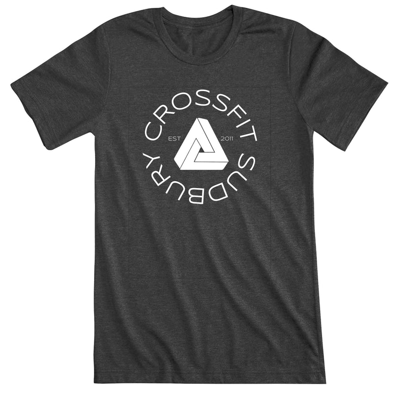 CrossFit Sudbury - 100 - Round - Men's T-Shirt