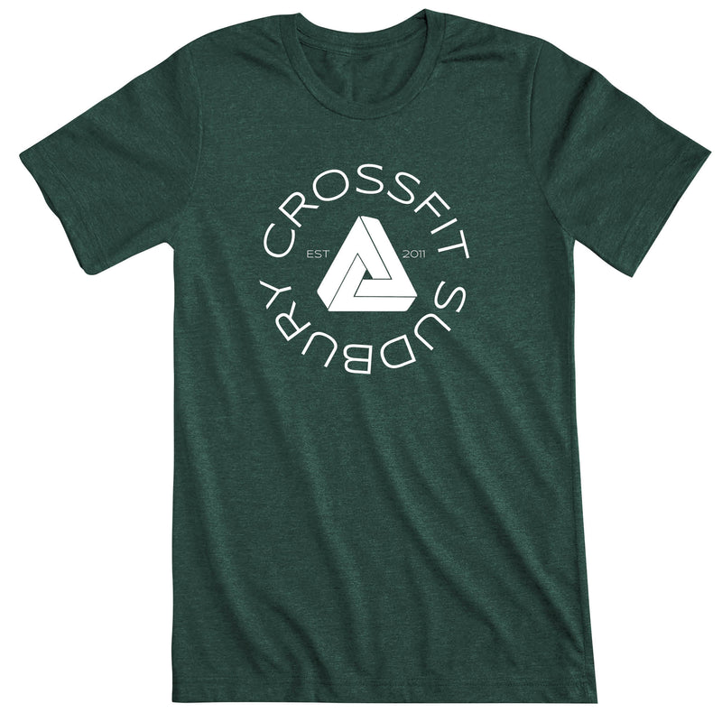 CrossFit Sudbury - 100 - Round - Men's T-Shirt