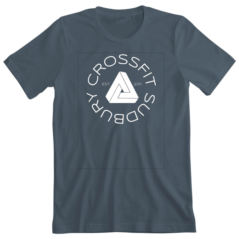 CrossFit Sudbury - 100 - Round - Men's T-Shirt