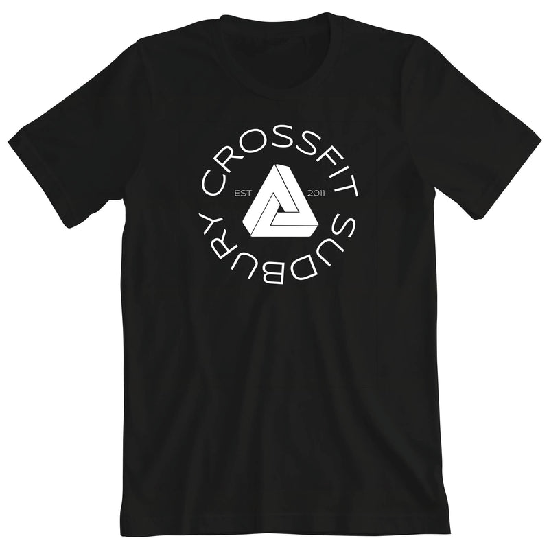 CrossFit Sudbury - 100 - Round - Men's T-Shirt