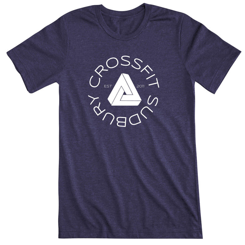 CrossFit Sudbury - 100 - Round - Men's T-Shirt
