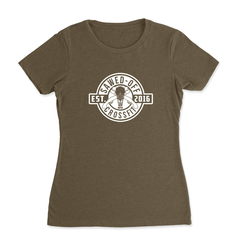 Sawed-Off CrossFit - One Color - Womens - T-Shirt