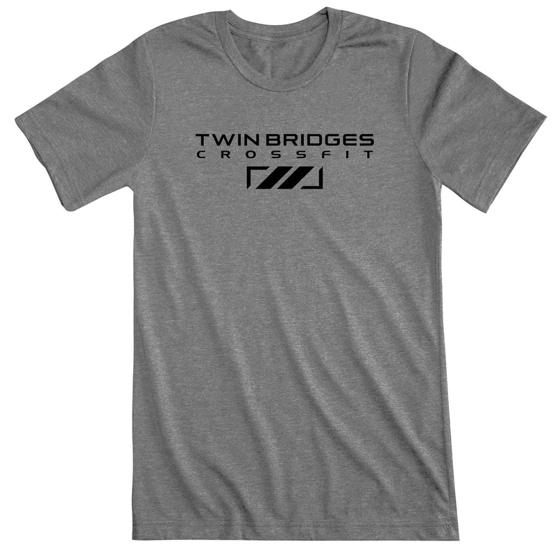 Twin Bridges CrossFit - 200 - Stacked - Men's T-Shirt