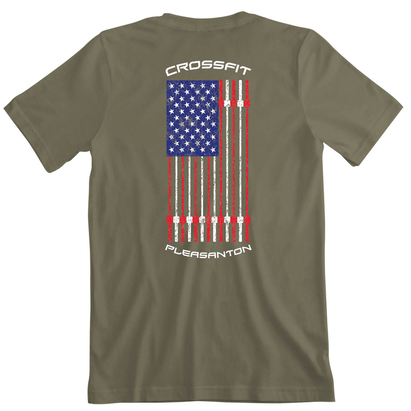 CrossFit Pleasanton - 200 - Flag - Men's T-Shirt