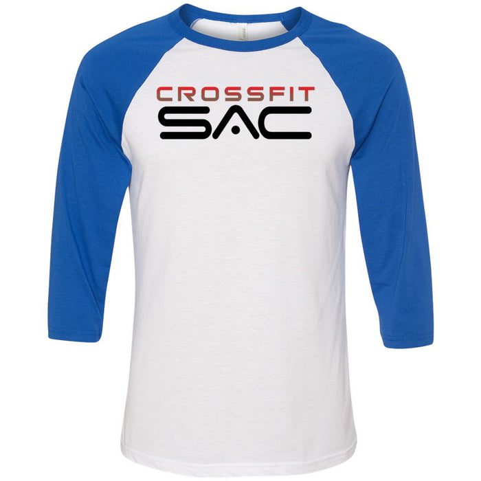 CrossFit SAC - 100 - Red & Black - Men's Baseball T-Shirt