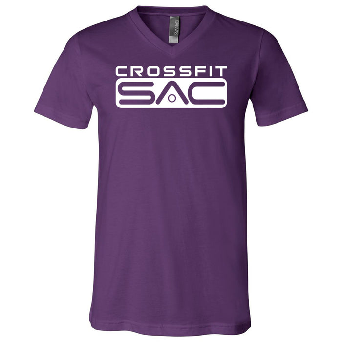 CrossFit SAC - 100 - One Color - Men's V-Neck T-Shirt