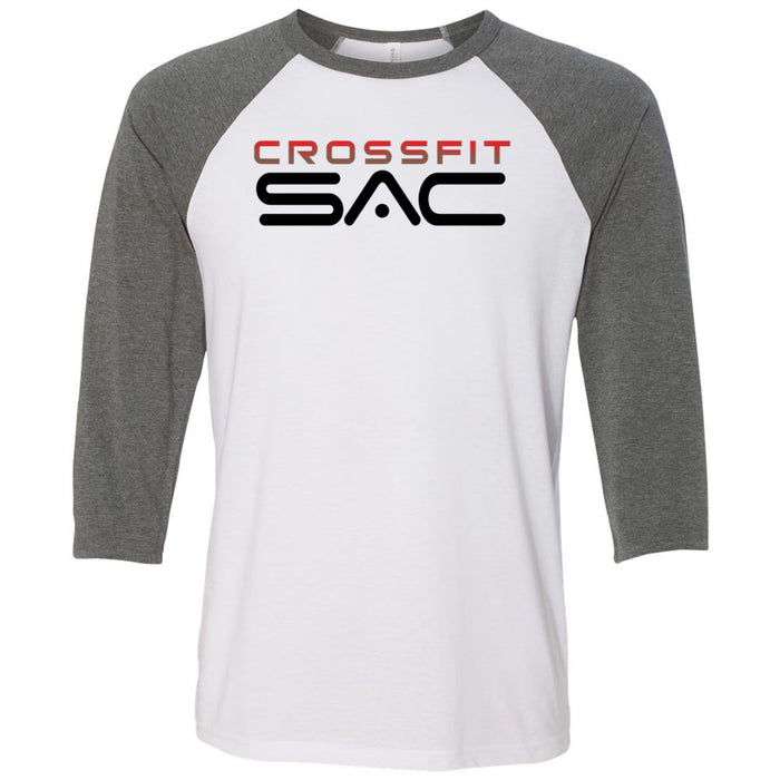 CrossFit SAC - 100 - Red & Black - Men's Baseball T-Shirt